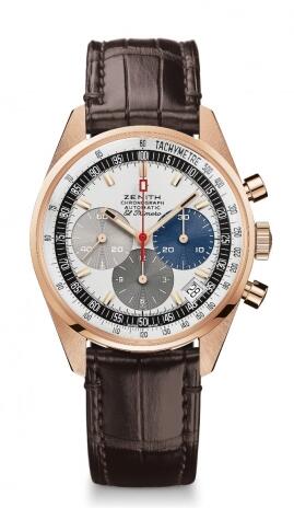 Replica Zenith Watch El Primero A386 Revival 50th Anniversary El Primero Rose Gold 18.A386.400/69.C807